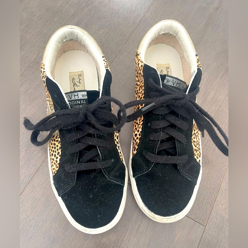 Vintage Havana Brooke Leopard calf hair sneakers